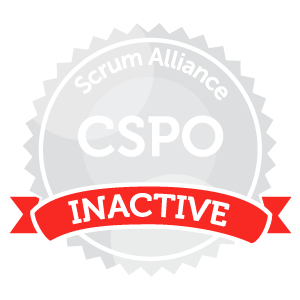 Scrum Alliance Certified Scrum Product Owner® (CSPO, Inactive)